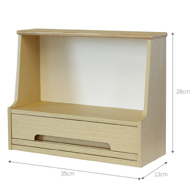 【省スペース設計のコンパクトサイズ】
幅35.5cm、高さ28cm、そして何より奥行きわずか13cmというスリムな設計で、置き場所に困ることなく設置できます。