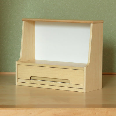 【届いたその日から使える完成品】
組み立て不要の完成品でお届けするため、箱から出してすぐに設置でき、大切な人との新しい対話の場を気軽に始められます。