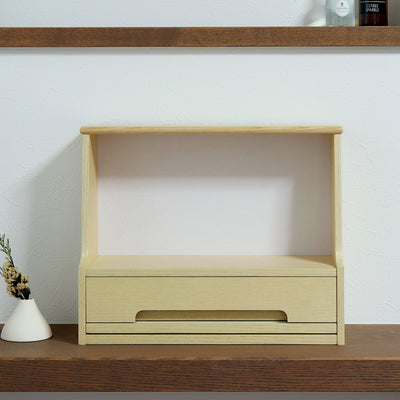 【チェストの上にも置ける奥行き13cm】
リビングのサイドボードや寝室の本棚など、暮らしのすぐそばにあるちょっとしたスペースに設置でき、インテリアの一部として自然に馴染みます。