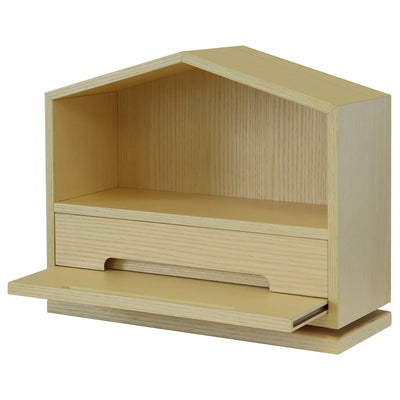 【必要な時だけ、祈りの場を】
スライド式のステージを引き出せば、コンパクトながらもお花や香炉をゆったりと置ける、心安らぐ祈りの空間が生まれます。