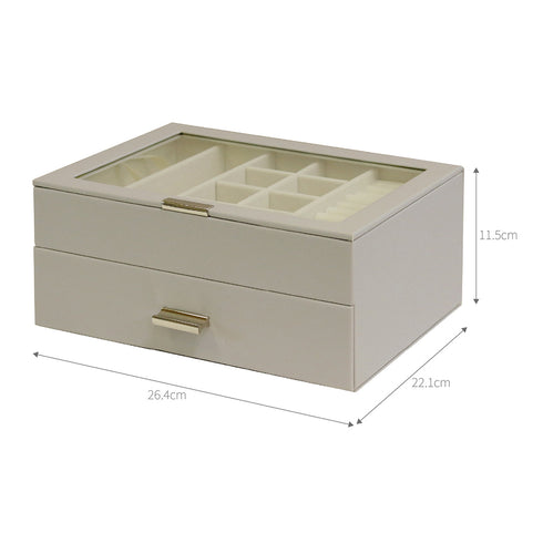 ジュエリーボックス アシャ 2段タイプ(W264×D216×H115)