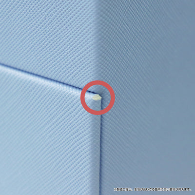 【製品の特性について】
生地を張り合わせる製造の特性上、角の部分にわずかな個体差が生じることがございますが、ご使用上の問題はございません。