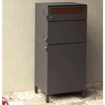 【置くだけで、玄関が主役】落ち着いたダークグレーが、スタイリッシュでモダンな雰囲気を演出します。