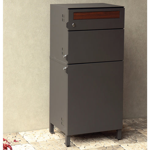 【置くだけで、玄関が主役】落ち着いたダークグレーが、スタイリッシュでモダンな雰囲気を演出します。