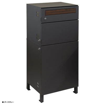 【シックなダークグレー】空間を引き締める、洗練された印象のダークグレーカラーで玄関をクールに演出します。