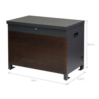 【絶妙なサイズの省スペース設計】
幅65cm、奥行き41.5cmの省スペース設計ながら、十分な収納力を備え、様々な玄関先にフィットする絶妙なサイズ感です。