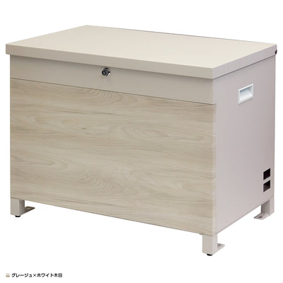 【柔らかなグレージュ×木目】
明るいグレージュと、ナチュラルなホワイト木目のデザインが、玄関を優しく、温かみのある雰囲気に彩ります。