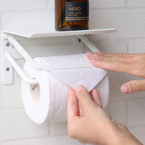 アイアントイレットペーパーホルダー アベル シングルタイプ(W150×120×H97)