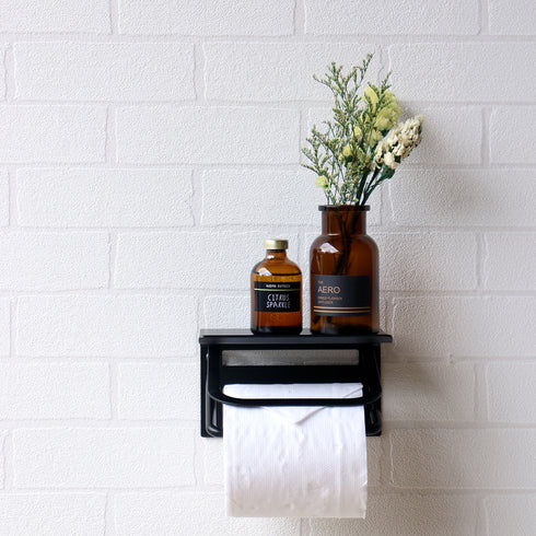 アイアントイレットペーパーホルダー アベル シングルタイプ(W150×120×H97)