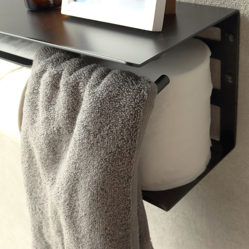 アイアントイレットペーパーホルダー アベル ストックタイプ(W420×143×H149)