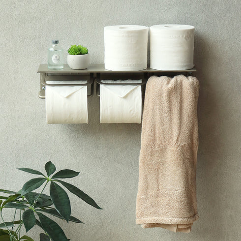 アイアントイレットペーパーホルダー アベル ストックタイプ(W420×143×H149)