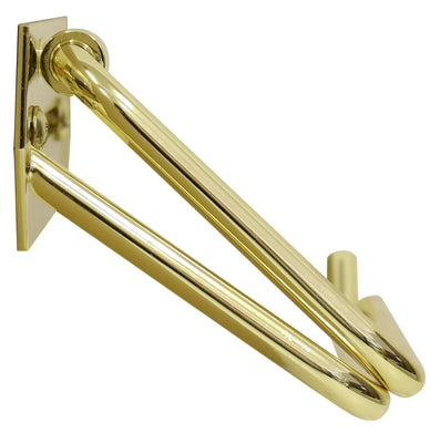 【輝きが空間を格上げする】
滑らかな曲線と重厚な輝きを放つ真鍮が、トイレというプライベートな空間を、まるでホテルのような上質なものへと変えてくれます。