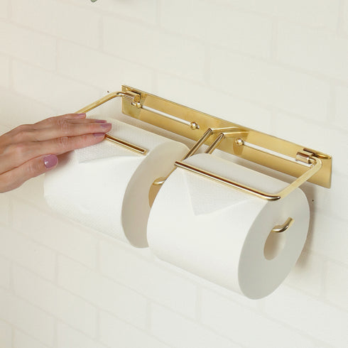 【優しく触れて、ぴたりと止まる】
そっと手を添えるだけで紙の回転を抑えられるペーパーホルダーが、使うたびに、あなたの所作まで、どこか優雅にしてくれるかもしれません。