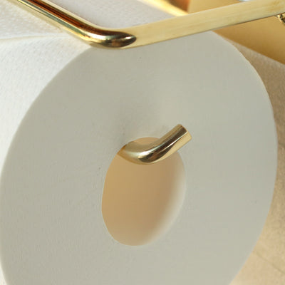 【心強い、最後の砦】
勢いよくペーパーを引いたときでも、この小さな曲げ加工がしっかりとロールを受け止め、最後のひと枚まで、安心して使い切ることができます。