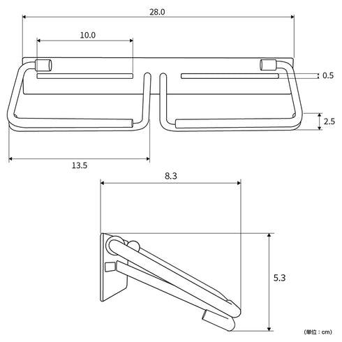【理想の空間を、想像しよう】
幅28cm、高さ5.3cmという計算されたサイズ感が、あなたのトイレ空間に完璧に調和し、設置する前から、完成後の美しい姿を想像させてくれます。