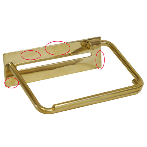 真鍮トイレットペーパーホルダー フラン シングルタイプ(W140×D85×H51)