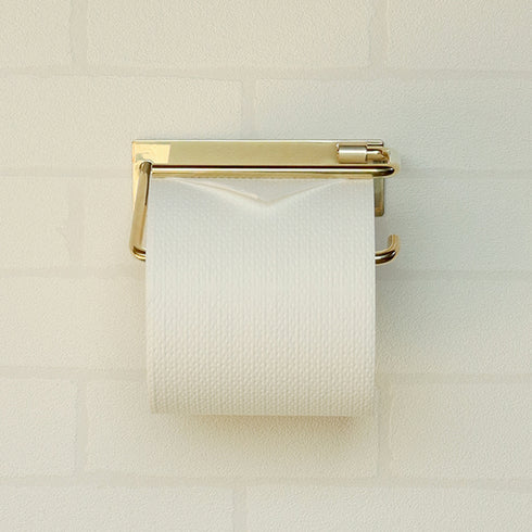 真鍮トイレットペーパーホルダー フラン シングルタイプ(W140×D85×H51)