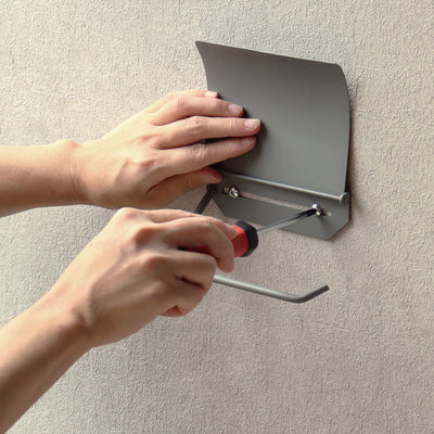 アイアントイレットペーパーホルダー トビー シングルタイプ(W152×D94×H62)