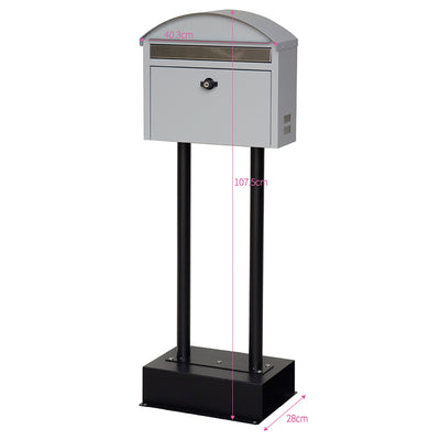 【ちょうどいい、絶妙なサイズ感】
高すぎず低すぎない使いやすい高さだから、郵便配達員の方にも、取り出すご自身の身長にも左右されにくい、使う人みんなに優しい設計です。