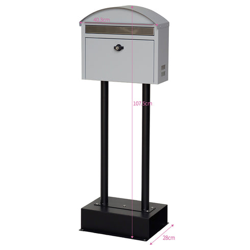 【ちょうどいい、絶妙なサイズ感】
高すぎず低すぎない使いやすい高さだから、郵便配達員の方にも、取り出すご自身の身長にも左右されにくい、使う人みんなに優しい設計です。