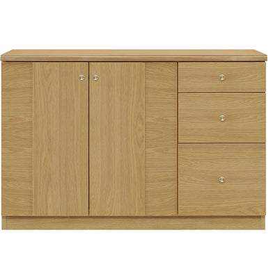 和室と洋室、どちらとも相性が良い、モダンなデザインの日本製サイドボード、使用しやすい幅120cmタイプです。