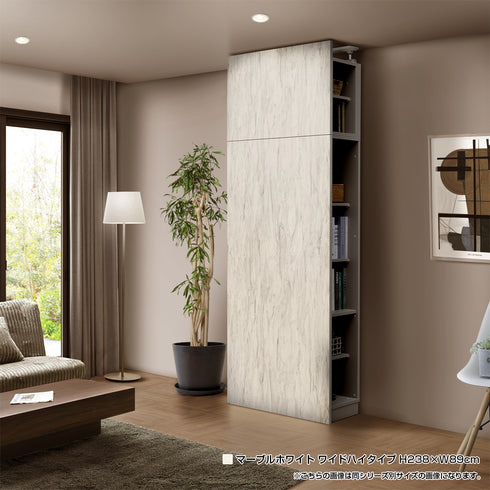 Dope (ドープ) アクセントウォール収納 スリムハイタイプ (W590×D340×H2380)