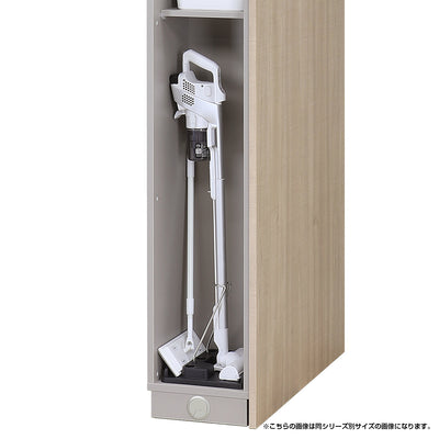 コードレススティック掃除機の置き場に困らないスマートな収納設計。