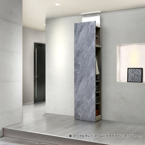 Dope (ドープ) アクセントウォール収納 スリムハイタイプ (W590×D340×H2380)