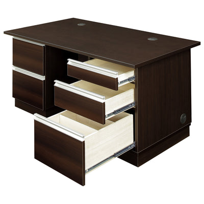 【大容量の収納力】
多段構成の引出しにより、日常的に使用する文具からA4書類までスムーズに整理収納でき、デスク上を常にスマートに保てます。