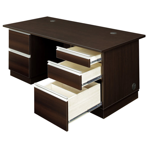 【安心のオールロック機能付き】
右袖の引出しには鍵が付いており、一度の施錠で全段ロックできるため、大切な書類や私物をしっかり守ります。