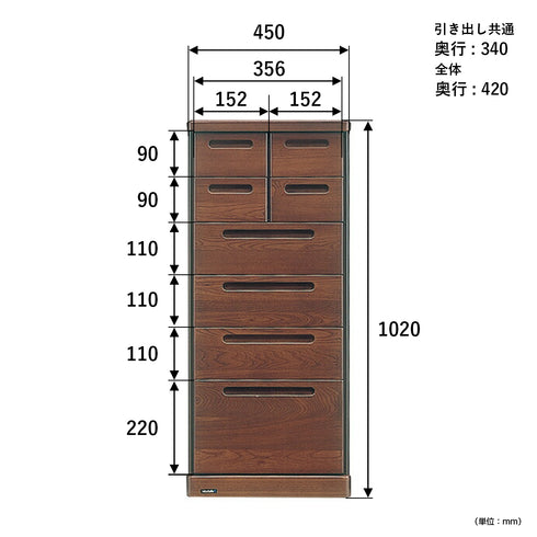 【サイズ図:最適な収納プランを】詳細なサイズ表記で、収納物や設置場所に合わせて最適なプランを立てられます。