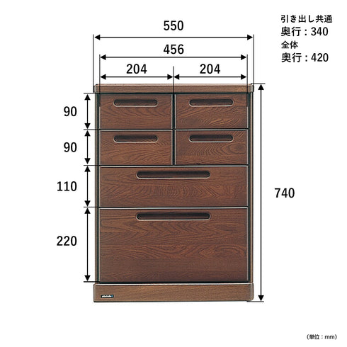 【サイズ図:届いてすぐ使える完成品】組み立ての手間なく、届いてすぐに設置可能、収納力と使いやすさを両立しました。