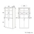 【購入前にチェック、詳細サイズ】
お部屋にぴったり置けるか、収納したいものが入るか、こちらの詳細なサイズ図でご確認ください。