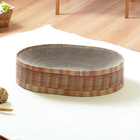 爪とぎだけでなくベッドにもなる、ねこちゃんへの思いが詰まった段ボール爪とぎのナチュラルシリーズです。