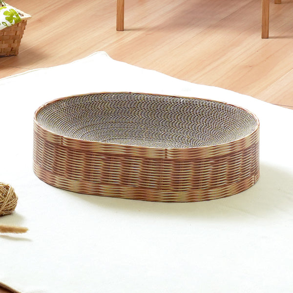 爪とぎだけでなくベッドにもなる、ねこちゃんへの思いが詰まった段ボール爪とぎのナチュラルシリーズです。