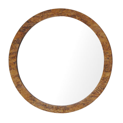 国産OSB丸形ウォールミラー(W400×D18×H400)