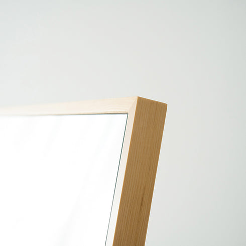 国産細枠スタンドミラー(W420×D38-515×H1530)