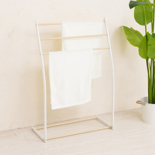 タオルを飾るようにオシャレに掛けられる、スマートタオルスタンド。
