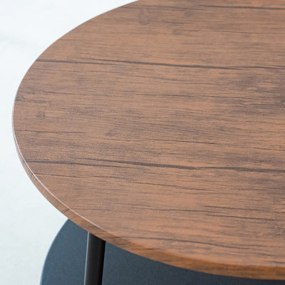 ヴィンテージ棚付リビングテーブル(W680×D680×H380)