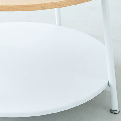 ヴィンテージ棚付リビングテーブル(W680×D680×H380)