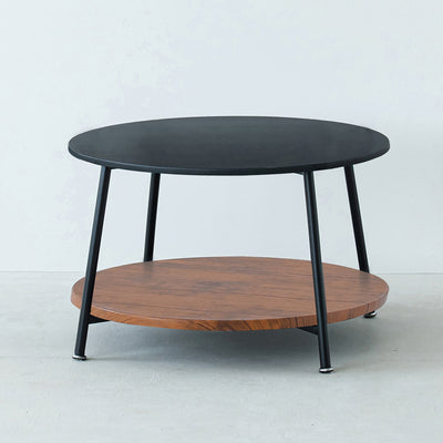 ヴィンテージ棚付リビングテーブル(W680×D680×H380)