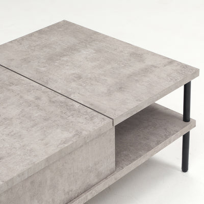 アイセル 昇降式センターテーブル(W1000×D600×H380)