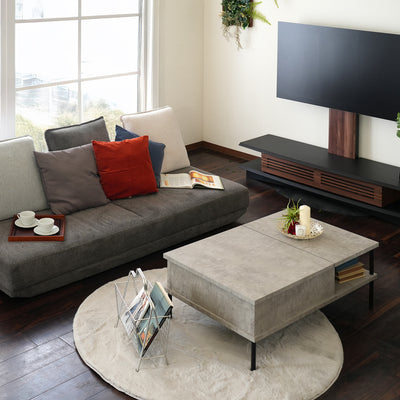 アイセル 昇降式センターテーブル(W1000×D600×H380)