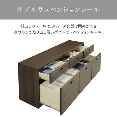 国産役員用3列サイドボード(W1600×D400×H650)