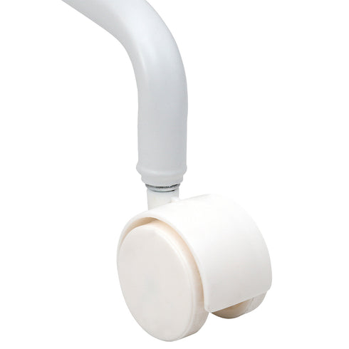 【滑らかな動きで、ストレスフリー】
スムーズに回転するナイロン製のキャスターが、あなたの動きに合わせて滑らかに移動し、作業中のちょっとした動作も妨げず、集中できる快適なデスク環境をサポートします。