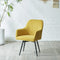 【空間を彩る、幸せの黄色い椅子】
肘付きのデザインが優しく体を包み込み、360度回転する座面で、ダイニングやデスクでの立ち座りもスマートになる暮らしが始まります。