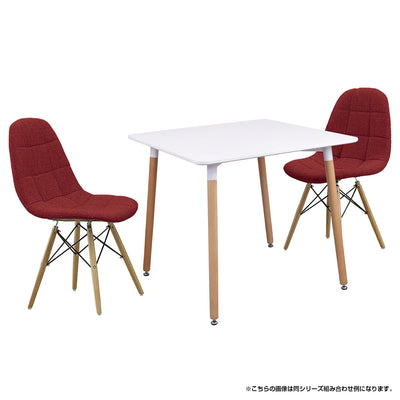 80×80cmのコンパクトなスクエア天板は、1人用としてだけでなく、2人用としてもお使いいただけます。