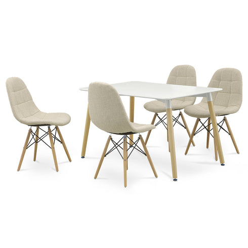 120×80cmの四角形天板は、2人用としてだけでなく、最大4人用としてもお使いいただけます。