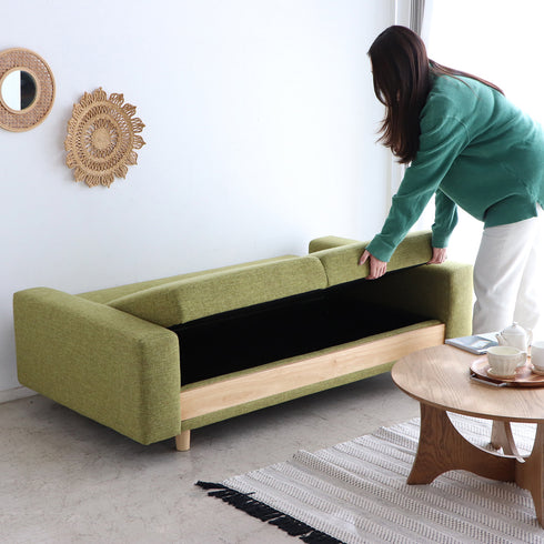 FZ ケイシー 2.5P 収納ソファベッド(W1650×D850×H740)