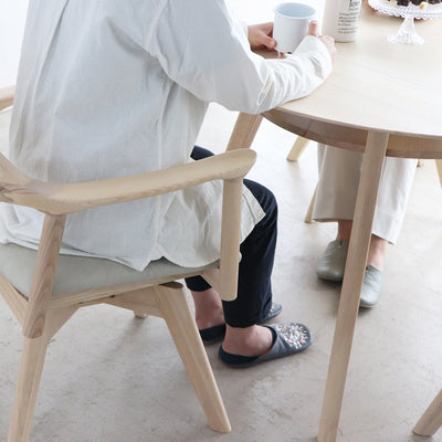 シロカ 110円形ダイニングテーブル(W1100×D1100×H720)